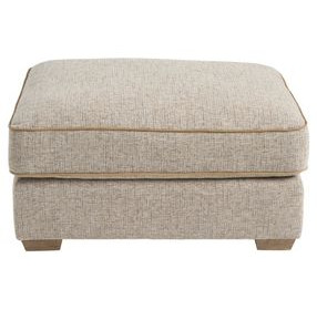 Liam Beige Rectangular Ottoman