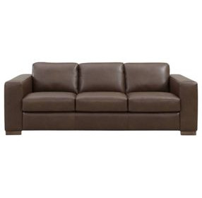 Inglewood Vintage Brown Cigar Leather 91" Queen Sleeper Sofa