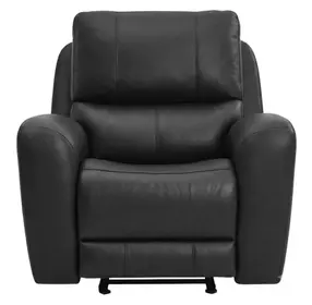 Bel Vista Black Leather Glider Power Recliner with USB Charging
