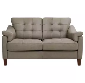 Ellis Green Pea Leather 64" Loveseat
