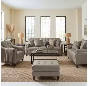 Emerson Green Pea Leather Living Room Set