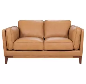 Pendry Carmel Saddle Leather 68" Loveseat