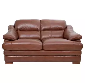 Tatum Brown Leather 71" Loveseat