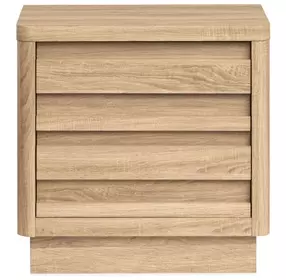 Brentwood Heights Provincial Brown 2 Drawer Nightstand with USB Charging