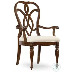 Ashford Heights Traditional Mahogany Splat Back Arm Chair Set Of 2