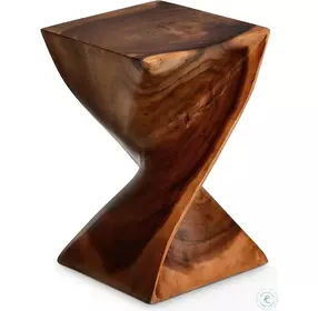 Paloma Natural Wood Glaze Accent Side Table