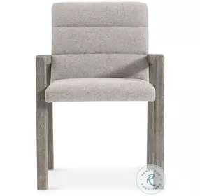 Monolith Beige Performance Fabric Arm Chair Set of 2