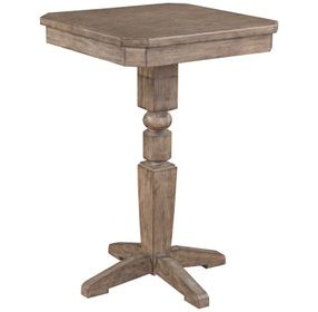 Logans Point Brown Adjustable Height Square Pub Table
