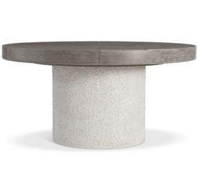 Monolith Beige 80" Round Extendable Dining Table
