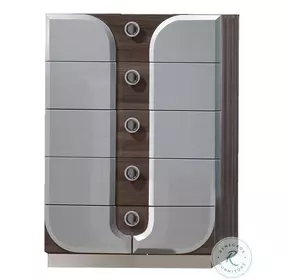 London Zebra Wood Grain Chest