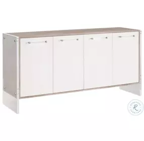 Lorin Pearl Shagreen And Natural Gray Acacia Media Sideboard