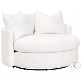 Lourne Performance Boucle Snow Grand Swivel Chair