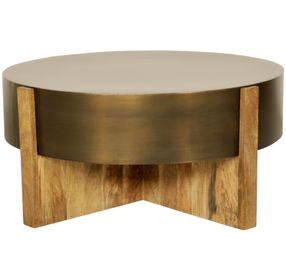 Aspen Barton Bronze Round Cocktail Table
