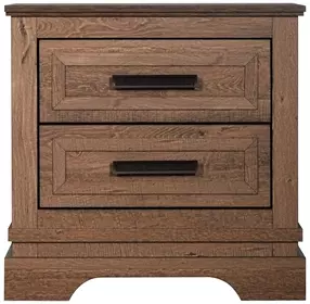 Coventry Hall Pecan 2 Drawers Nightstand