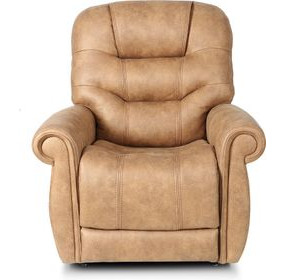 Lucas Canyon Silt Performance Fabric Power Lift Recliner with USB Charging and 3 Zone Heat