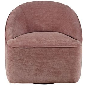 Lulu Red Upholstered Swivel Accent Chair