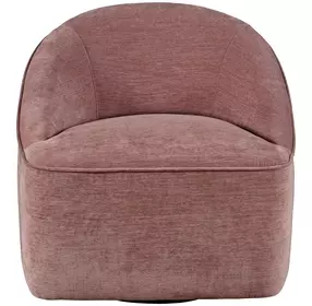 Lulu Red Upholstered 360 Swivel Accent Chair