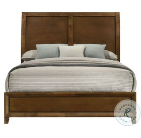 Ballard Walnut Brown Queen Sleigh Bed