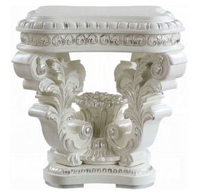 Vanaheim Antique White Square End Table