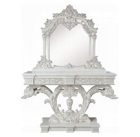 Vanaheim Antique White Rectangular Sofa Table