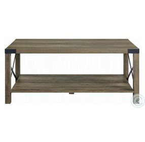 Abiram Rustic Oak Rectangular Coffee Table