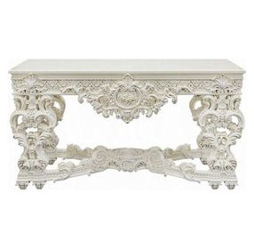 Adara Antique White Rectangular Sofa Table