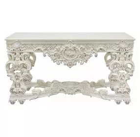 Adara Antique White Rectangular Sofa Table