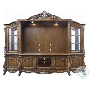 Latisha Antique Oak 121" Entertainment Center