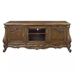 Latisha Antique Oak 75" TV Stand with LED