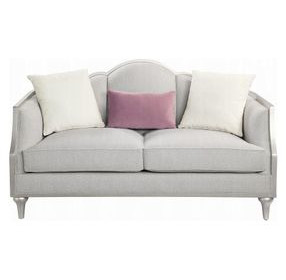 Kasa Beige 66" Loveseat with Pillows