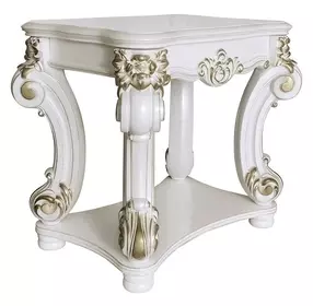 Vendome Antique Pearl Rectangular Side Table