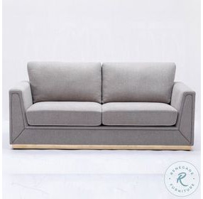 Valin Gray Linen 77" Sofa