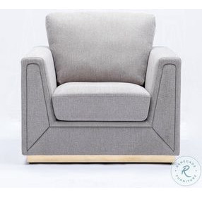 Valin Gray Linen Chair
