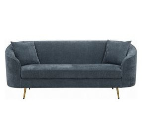Nakendra Cobalt Blue 77" Sofa with Pillows