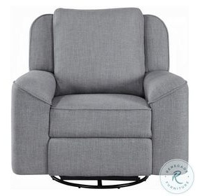 Destiny Gray Linen Glider Swivel Recliner