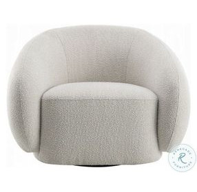 Isabel Beige Boucle Chair with Swivel
