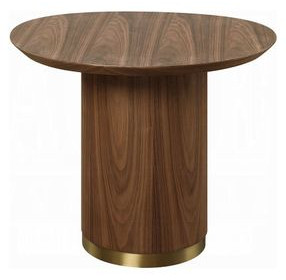 Willene Walnut Oval End Table