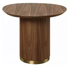 Willene Walnut Oval End Table
