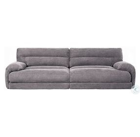 Cadenza Gray Corduroy 96" Loveseat