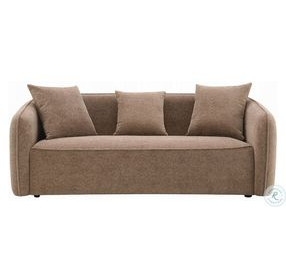 Keith Brown Chenille 79" Sofa with 3 Pillows
