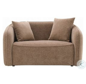 Keith Brown Chenille 57" Loveseat with 2 Pillows
