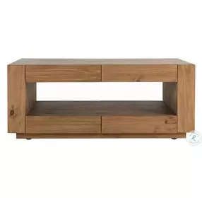Harlan Oak Rectangular Coffee Table