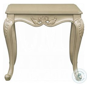 Libertee Champagne Rectangular End Table
