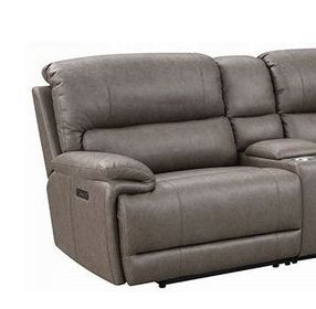 Kantu Brown Synthetic Leather Sectional LAF Recliner