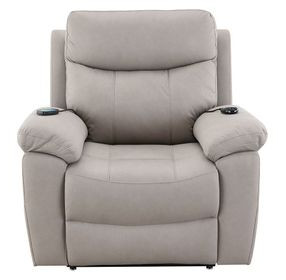 Chriki Light Gray Power Lift Recliner with Heating and Massage
