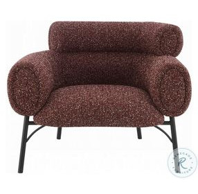 Mardi Maroon Tweed Chair