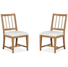 Fernholt White Upholstered Side Chair Set of 2