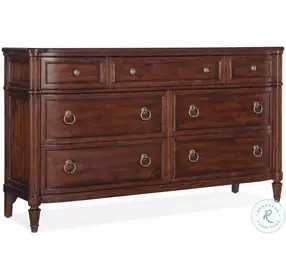 Charleston Maraschino Cherry 7 Drawer Dresser