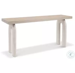 Antibes Warm Roz and Pumice Arched Leg Console Table