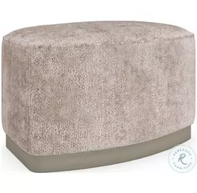 Small Wonder Beige Cerulean And Smoke Ottoman